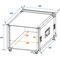 ROADINGER Rack Profi 8HE 45cm mit Rollen