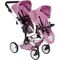 Pu-Tandembuggy LINUS Duo Jeans pink