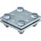 Kreuzverbinder nach DIN EN 62561-1 flach / flach 30 mm feuerverzinkt Stahl - VPE: 25
