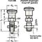 Rastbolzen GN 817 d1 8mm d2 M16 x 1,5mm l1 12mm Stahl,o.Rastsperre,m.Kontermut. - VPE: 5