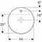 Geberit Einbauwaschtisch VariForm rd d= 480mm m HLB ohne Überlauf weiß KT