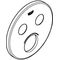 Grohe Rosette rd f Mischer mit 2 Absperrventilen chrom