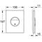 Grohe WC-Betätigung NOVA C 156x197mm glossy black