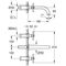 Grohe 3-Loch-WT-Batterie ATRIO FMS, Ausladung 180mm cool sunrise