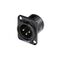 HICON XLR Einbaustecker 3pol HI-X3DM-G