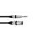 OMNITRONIC Adapterkabel XLR(M)/Klinke stereo 0,2m sw