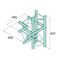 ALUTRUSS DECOLOCK DQ3-PAC44 4-Weg Ecke links