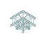 ALUTRUSS QUADLOCK QL-ET34 C-30 3-Wege-Ecke 90°