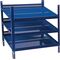 Regalelement LOGS 20 H520xB540xT390mm blau RAL 5022 m.Rasterstanzung 3 Fbd.LOGS