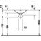 Duravit Einbauwaschtisch VIU 600x450mm m ÜL m HLB 3 Hahnlöcher weiß