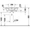 Duravit Waschtisch VIU 630x490mm m ÜL m HLB 1 Hahnloch weiß