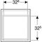 Geberit Seitenschrank RENOVA PLAN 550x400x445mm Lack lava matt