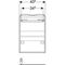 HWB-Unterschrank RENOVA COMPACT 450x605x231mm Fr Lack hellgrau hochglanz