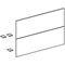 Geberit Frontschublade Set f WTU One 600mm mattschwarz