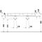 Duravit Aufsatzbecken BENTO STARCK BOX o ÜL m Hahnlochinsel 2 HL 1340x460mm we