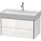 Duravit Waschtischunterbau XSQUARE 397x784x460mm weiß supermatt