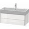 Duravit Waschtischunterbau XSQUARE 984x397x460mm 2 Sk ta s-matt ES Ah Mi.