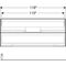 Geberit Waschtischunterschrank ONE 2 Schub 1200x504x470mm we lack hgl