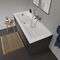 Duravit Rechteck-Badewanne D-CODE 1 Rückenschräge, weiß 1600x700mm