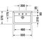 Duravit Waschtisch STARCK 3 COMPACT m ÜL HLB 1 Hahnloch 550x370mm weiß WG