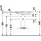Duravit Einbauwaschtisch 2ND FLOOR m ÜL HLB 600x430mm 1 HL Innenbecken weiß