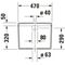 Duravit Spülkasten STARCK 3 475x210mm Anschl un li weiß Wondergliss