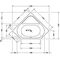 Duravit Eck-Badewanne D-CODE 2 Rückenschrägen, weiß 1400x1400mm