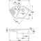 V&B Eckspüle ARENA ECK 975x625mm Exzent. we