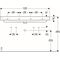 Geberit Waschtisch Square SMYLE 1200x480mm m HL li u re m Überlauf weiß