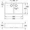 V&B Spülstein Doppelbecken 90 X 855x550mm Handbet. stone white