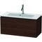 Duravit WTU Compact L-CUBE 400x820x391mm nussbaum gebürstet