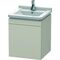 Duravit Waschtischunterbau L-CUBE 447x460x558mm Anschlag rechts taupe