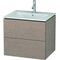 Duravit Waschtischunterbau L-CUBE 620x481x550mm eiche kaschmir