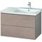 Duravit Waschtischunterbau L-CUBE 820x481x555mm eiche kaschmir