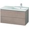 Duravit Waschtischunterbau L-CUBE 1020x481x555mm eiche kaschmir
