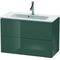 Duravit WTU Compact L-CUBE 550x820x391mm dolomiti grey hochglanz