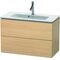 Duravit WTU Compact L-CUBE 550x820x391mm mediterrane eiche