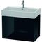 Duravit Waschtischunterbau L-CUBE 544x784x459mm schwarz hochglanz
