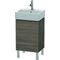 Duravit Waschtischunterbau L-CUBE 593x434x341mm Anschlag rechts pine terra