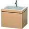 Duravit Waschtischunterbau L-CUBE m WT Vero Air 500x600x480mm 1 HL Ei geb