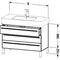 Duravit Waschtischunterbau X-LARGE 800x470x588mm taupe