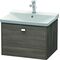 Duravit Waschtischunterbau BRIOSO Griff chrom 450x620x479mm pine terra