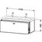 Duravit Waschtischunterbau BRIOSO Gri Frontfarbe 452x1170x469mm taupe matt