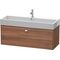 Duravit Waschtischunterbau BRIOSO Gri chrom 442x1184x459mm nussbaum natur