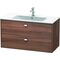 Duravit Waschtischunterbau BRIOSO Griffe chr 553x1020x479mm nussbaum natur