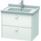 Duravit Waschtischunterbau BRIOSO Griffe Frontfarbe 563x670x469mm we matt