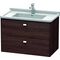 Duravit Waschtischunterbau BRIOSO Griffe chr 563x820x469mm kastanie dunkel