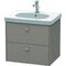 Duravit Waschtischunterbau BRIOSO Griffe Frontfarbe 563x620x469mm bas matt