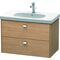 Duravit Waschtischunterbau BRIOSO Griffe chr 563x820x469mm europ. eiche