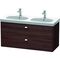 Duravit Waschtischunterbau BRIOSO Griffe chr 563x1170x469mm Kast. dunkel